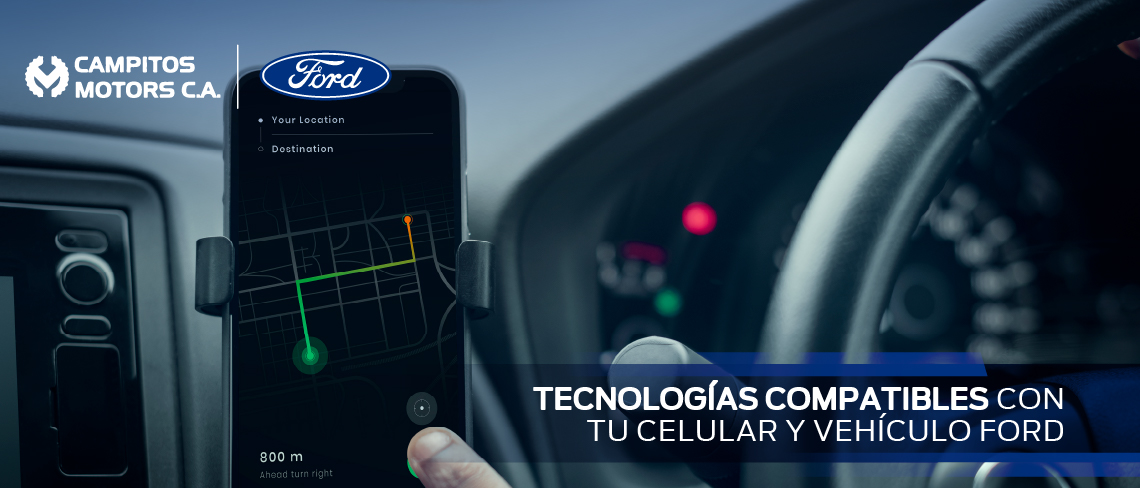 Tecnologías compatibles con tu celular y vehículo Ford